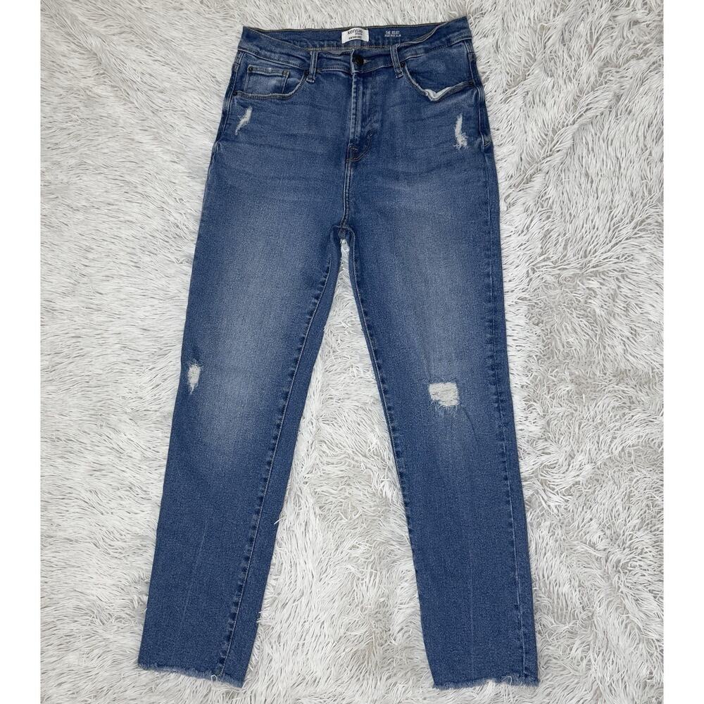 KENSIE Size‎ 8/29 The Juliet High Rise Slim Jeans Ankle Frayed 28" Inseam Womens